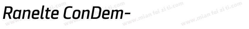 Ranelte ConDem字体转换